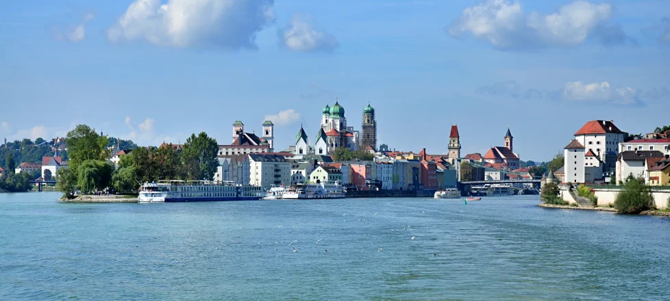 Passau, slikovito bavarsko mesto treh rek
