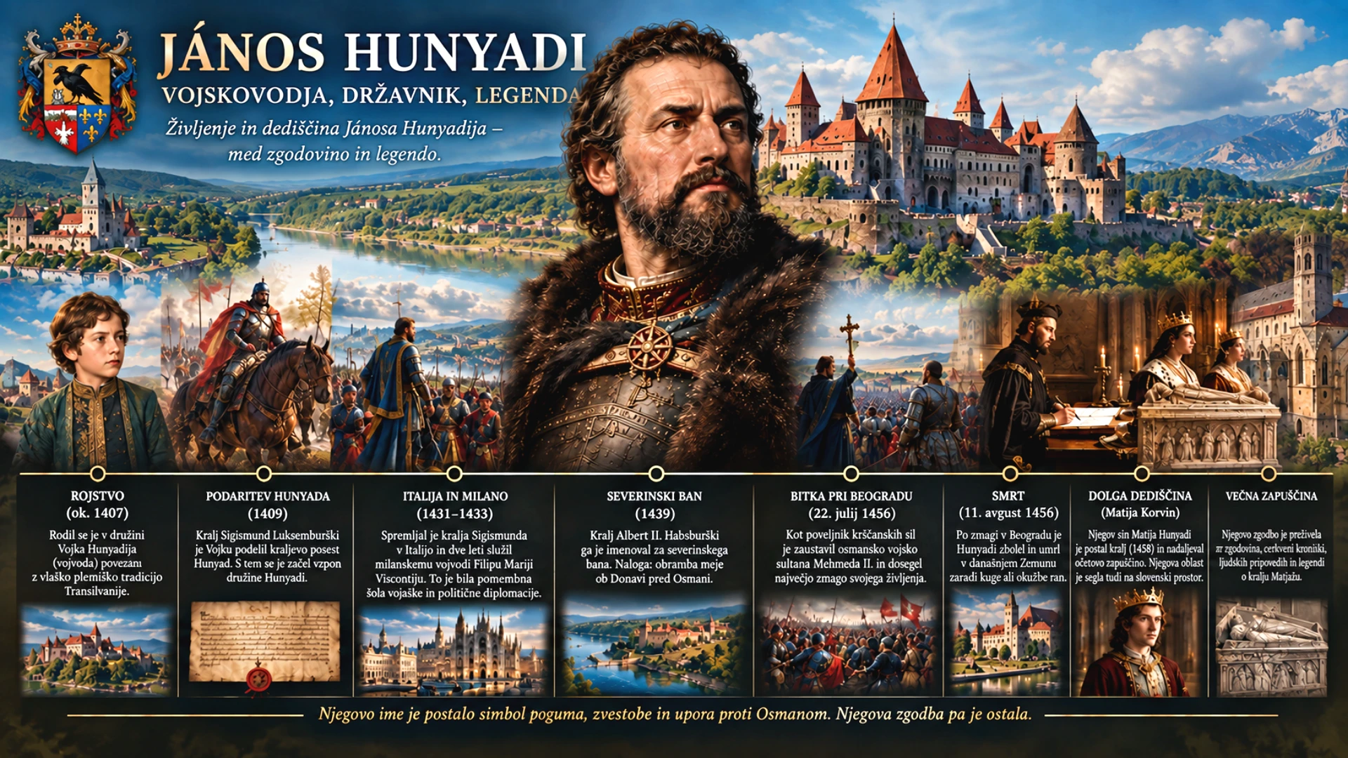 János Hunyadi – vojskovodja na meji dveh svetov